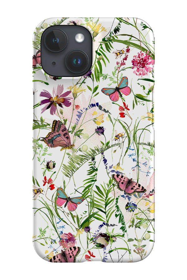 RoyalCovers.uk - Midsummer Garden Butterflies By Uta Naumann Phone Case (White)