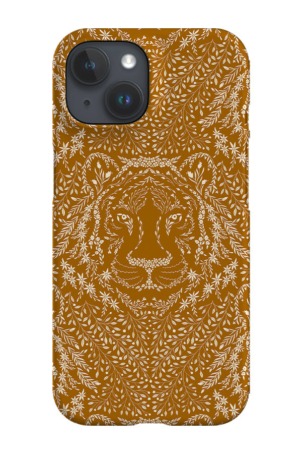 RoyalCovers.uk - Floral Tiger by Denes Anna Design Phone Case (Burnt Sienna)