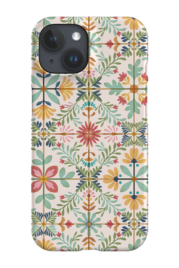 RoyalCovers.uk - Nostalgic Vintage Tile by Garabateo Phone Case (Beige)