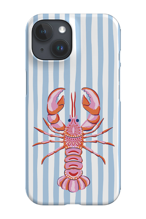 RoyalCovers.uk - Lobster on Stripes by Vivian Hasenclever Phone Case (Blue)