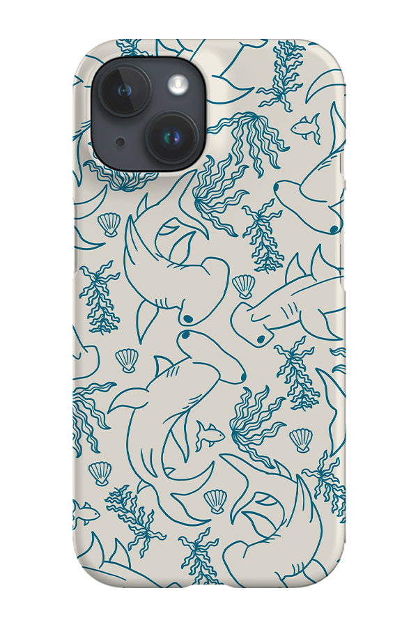 RoyalCovers.uk - Hammerhead Shark Coral Reef Phone Case (Beige Blue)