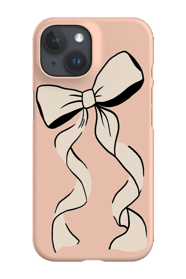 RoyalCovers.uk - Ribbon Bow Phone Case (Peach Pink)