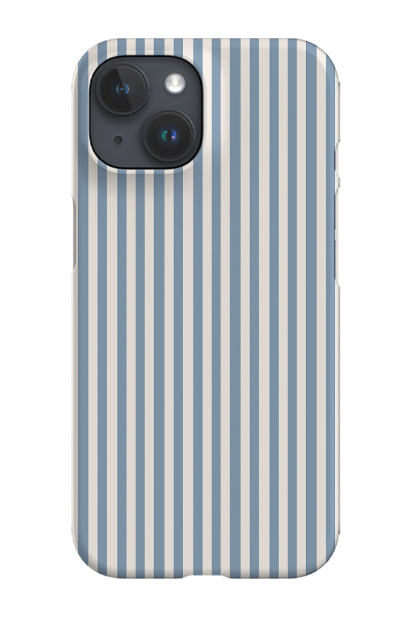 RoyalCovers.uk - Line Study Stripes Phone Case (Ivory Dusty Blue)