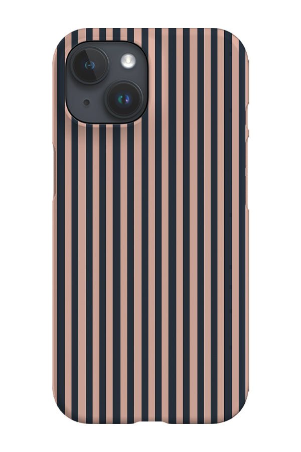 RoyalCovers.uk - Line Study Stripes Phone Case (Rose Beige Ink)