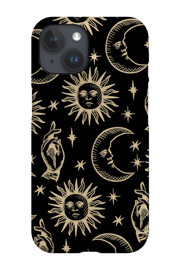 RoyalCovers.uk - Medieval Celestial Phone Case (Black Yellow)