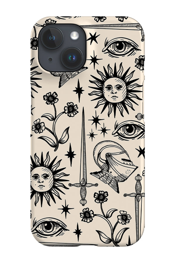 RoyalCovers.uk - Medieval Mix Scatter Phone Case (Beige)