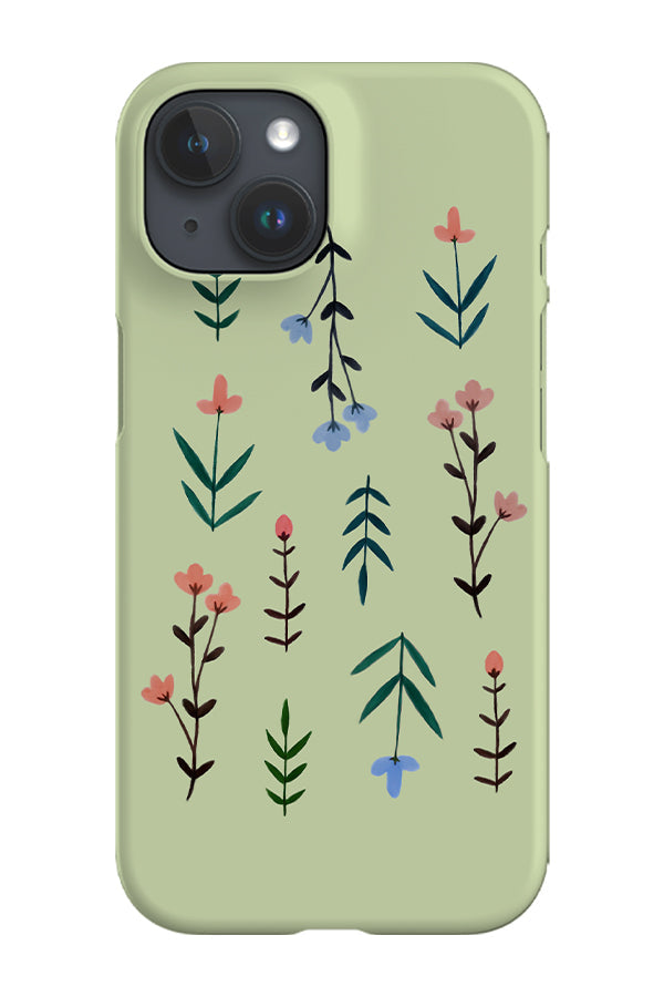 RoyalCovers.uk - Painted Little Flowers Phone Case (Mint)