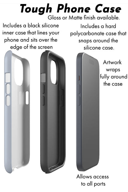 RoyalCovers.uk - Wavy Shapes & Small Dots Phone Case (Muted Pastel)