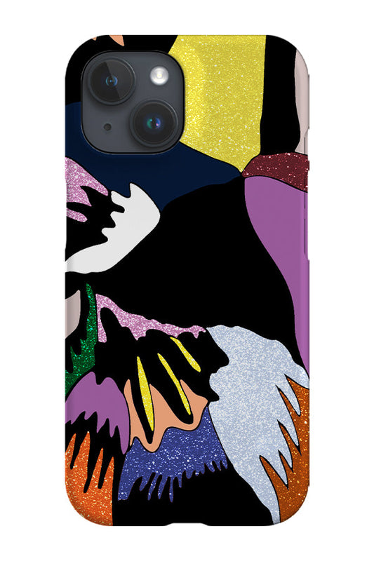 RoyalCovers.uk - Glitter Feathers Phone Case (Yellow)