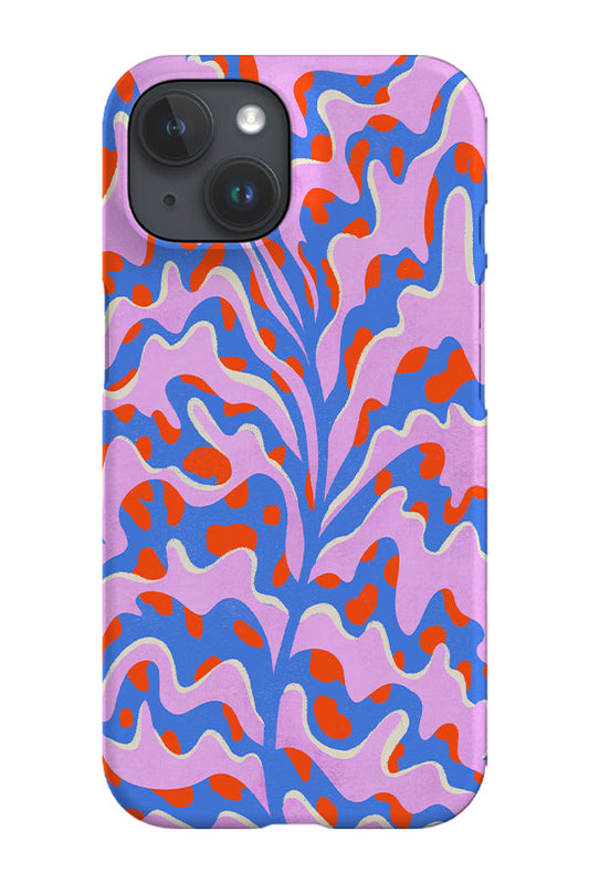 RoyalCovers.uk - Abstract Botanical Plant Phone Case (Pink Blue)