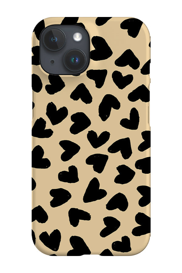 RoyalCovers.uk - Big Hearts Phone Case (Cream & Black)