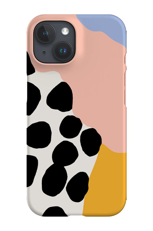 RoyalCovers.uk - Wavy Shapes & Big Dots Phone Case (Pink)