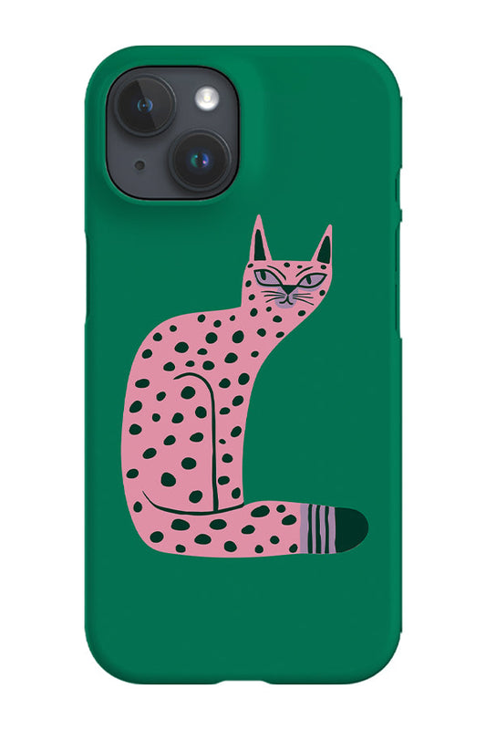 RoyalCovers.uk - Bold Graphic Cat Phone Case (Green)