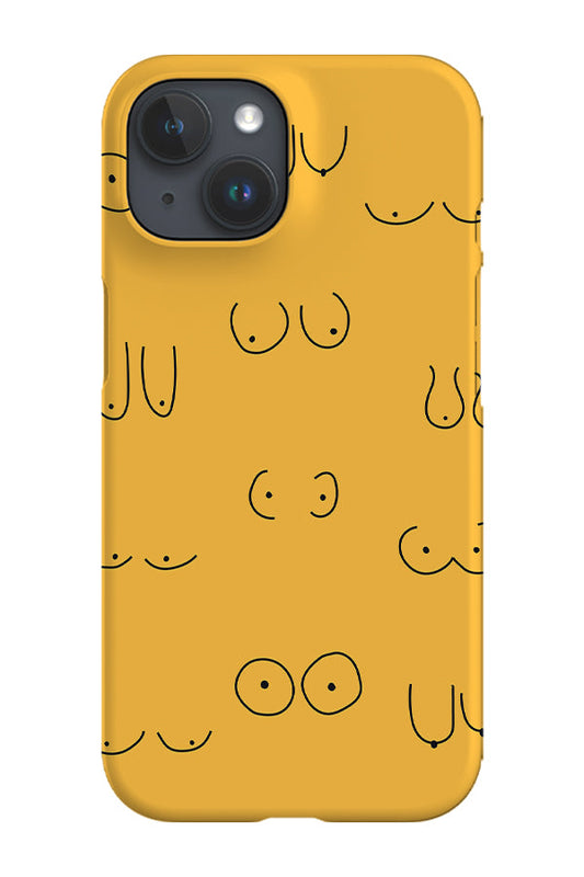 RoyalCovers.uk - Boob Print Phone Case (Yellow)