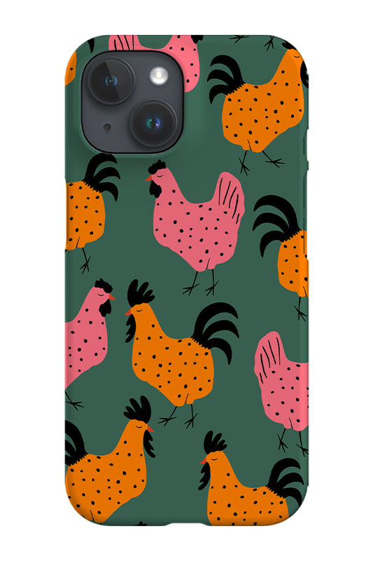 RoyalCovers.uk - Chicken Scatter Phone Case (Green)