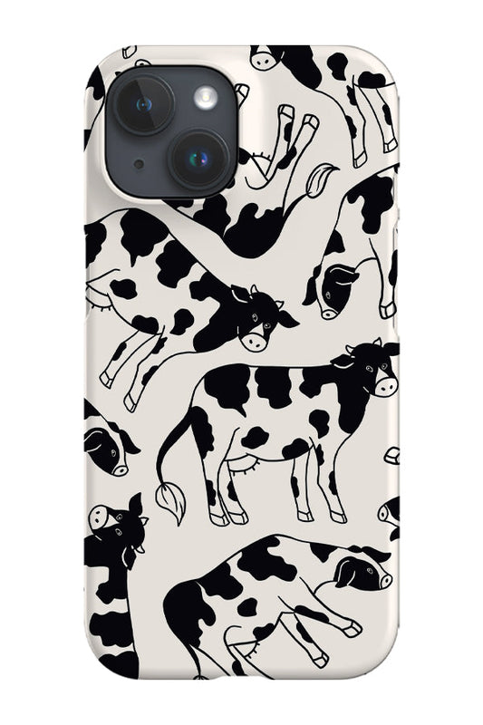 RoyalCovers.uk - Cow Scatter Phone Case (Monochrome)