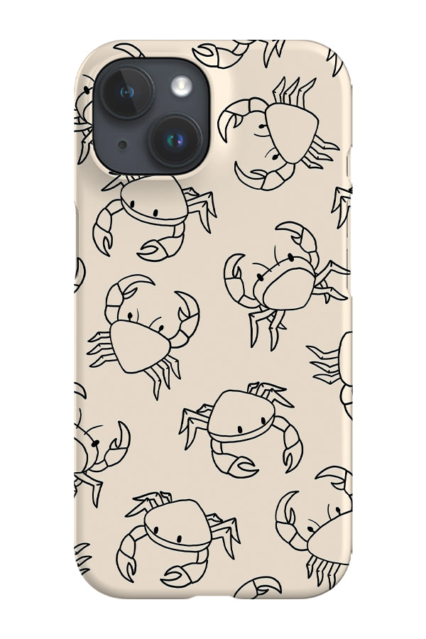 RoyalCovers.uk - Crab Scatter Phone Case (Cream)