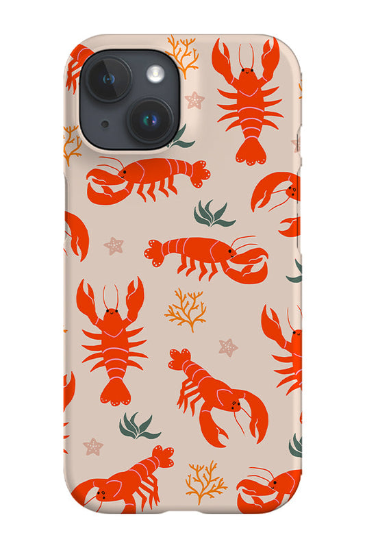 RoyalCovers.uk - Cute Lobster Phone Case (Beige Orange)