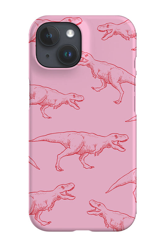 RoyalCovers.uk - Dinosaur T-Rex Phone Case (Pink)