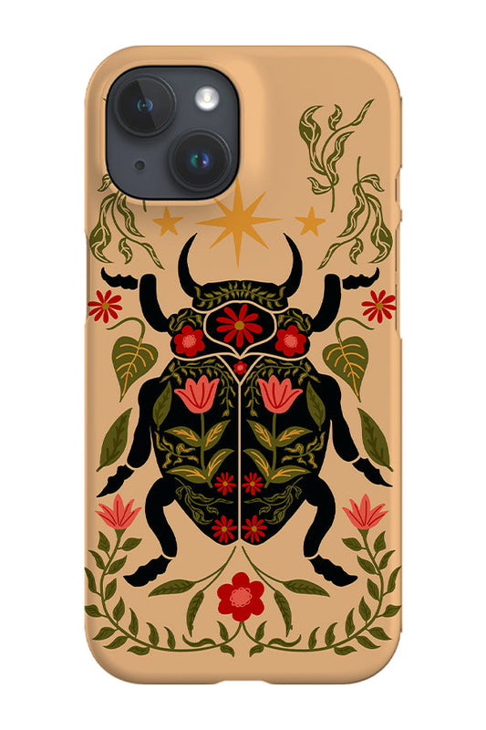 RoyalCovers.uk - Floral Beetle Phone Case (Cream Black)