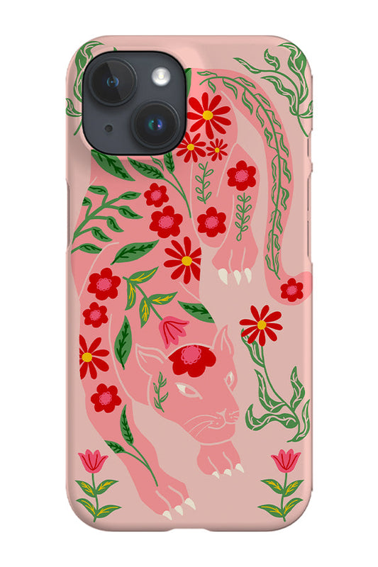 RoyalCovers.uk - Floral Panther Phone Case (Pink)