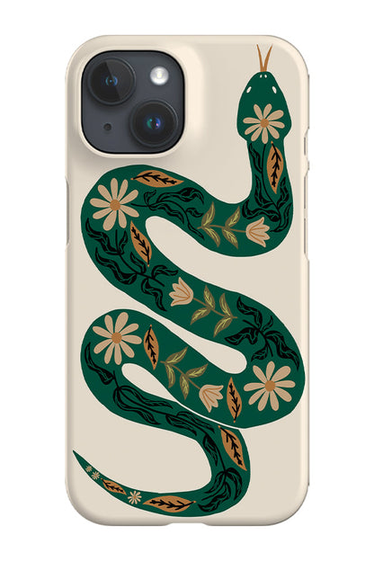 RoyalCovers.uk - Floral Snake Phone Case (Green)