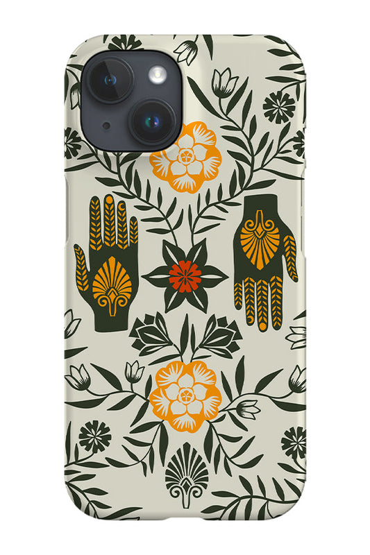 RoyalCovers.uk - Flower Hands Phone Case (Off White Yellow)