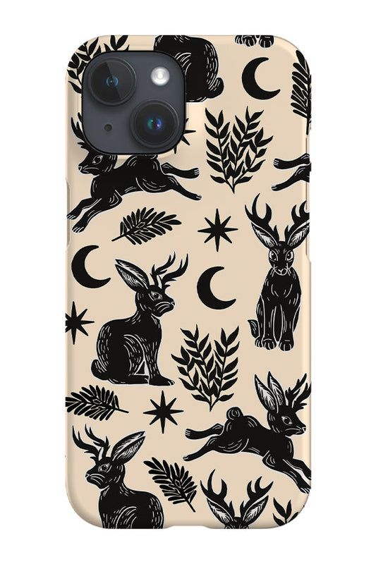 RoyalCovers.uk - Jackalope Scatter Phone Case (Cream)