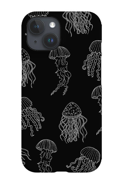 RoyalCovers.uk - Jellyfish Line Art Phone Case (Black)