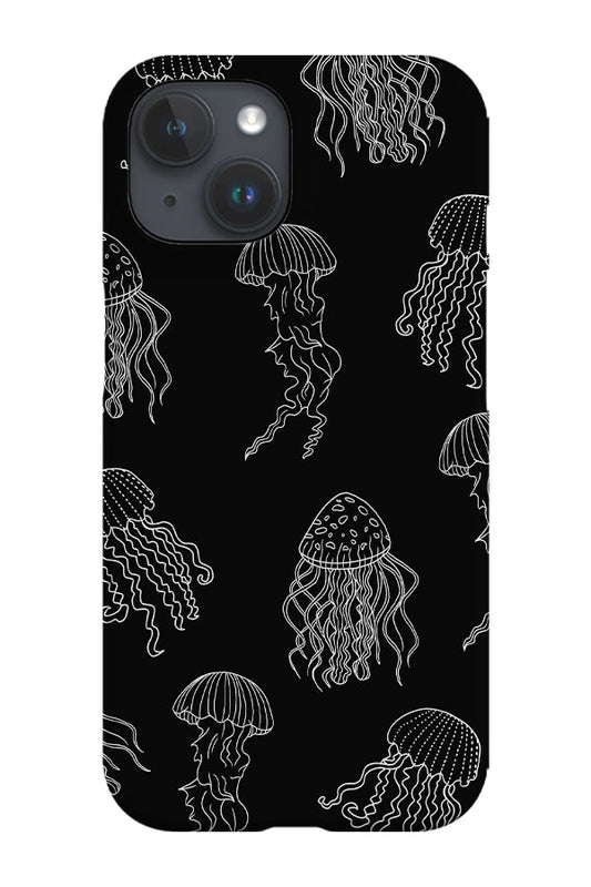 RoyalCovers.uk - Jellyfish Line Art Phone Case (Black)