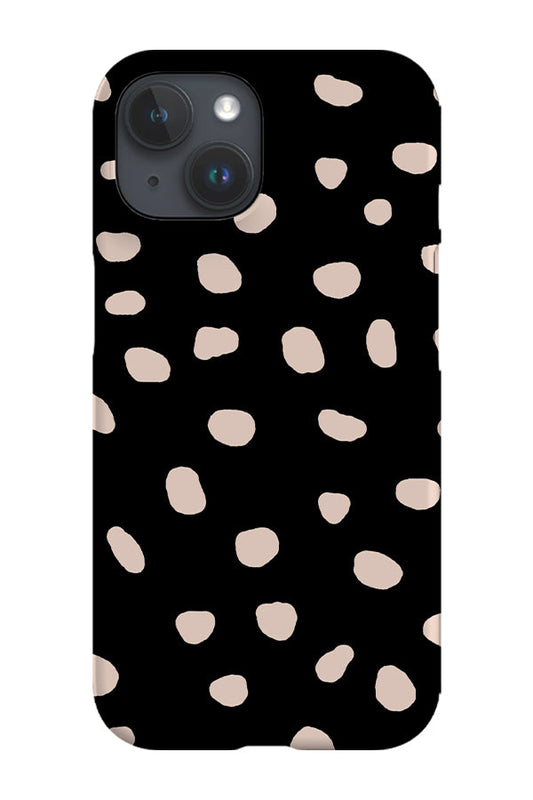 RoyalCovers.uk - Polka Dots Large Memphis Phone Case (Black)