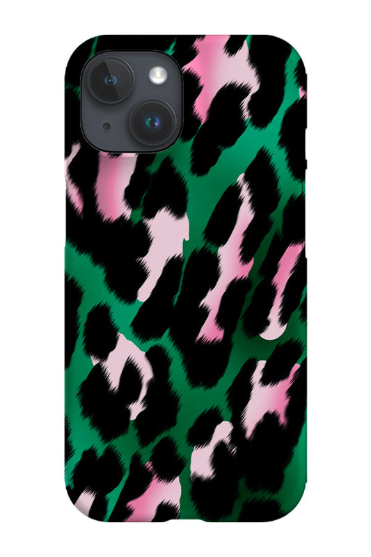 RoyalCovers.uk - Leopard Print Phone Case (Green & Pink)
