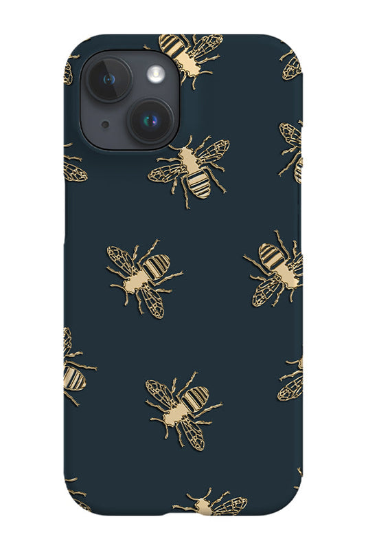 RoyalCovers.uk - Bees Lux Phone Case (Green & Gold)