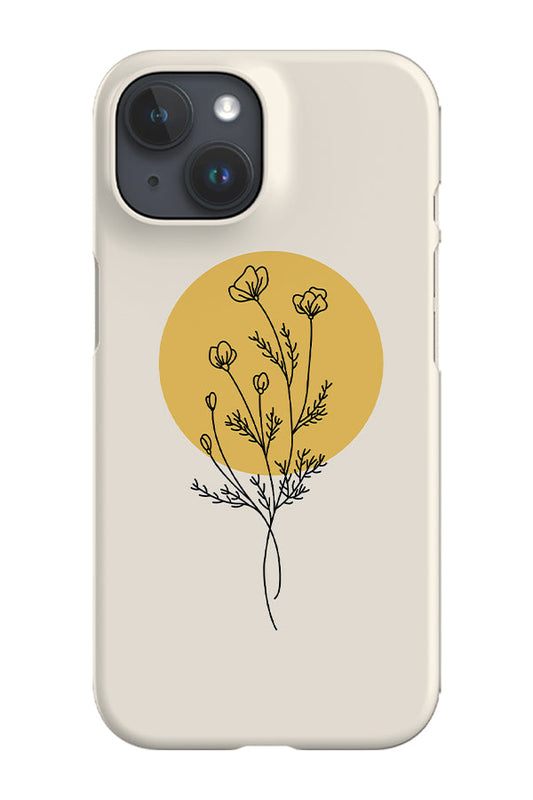 RoyalCovers.uk - Modern Minimalist Flower Phone Case (Cream)