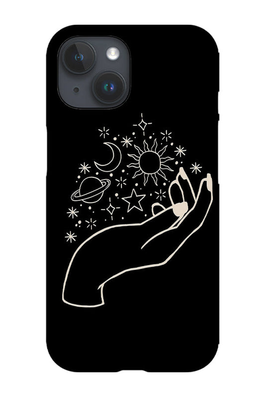 RoyalCovers.uk - Minimalist Cosmic Hand Phone Case (Black)