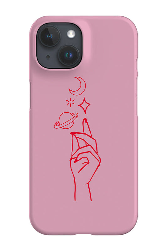 RoyalCovers.uk - Minimalist Planet Hand Phone Case (Pink)