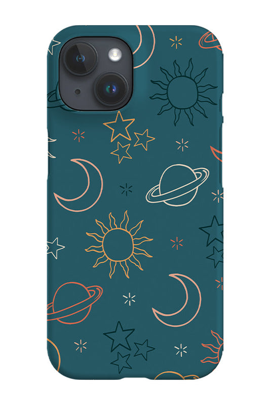 RoyalCovers.uk - Minimalist Space Scatter Phone Case (Blue)