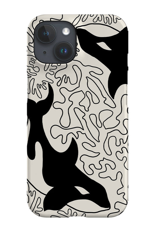 RoyalCovers.uk - Oversized Orca Coral Reef Phone Case (Cream)