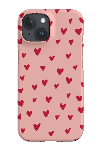 RoyalCovers.uk - Hearts Phone Case (Pink & Red)