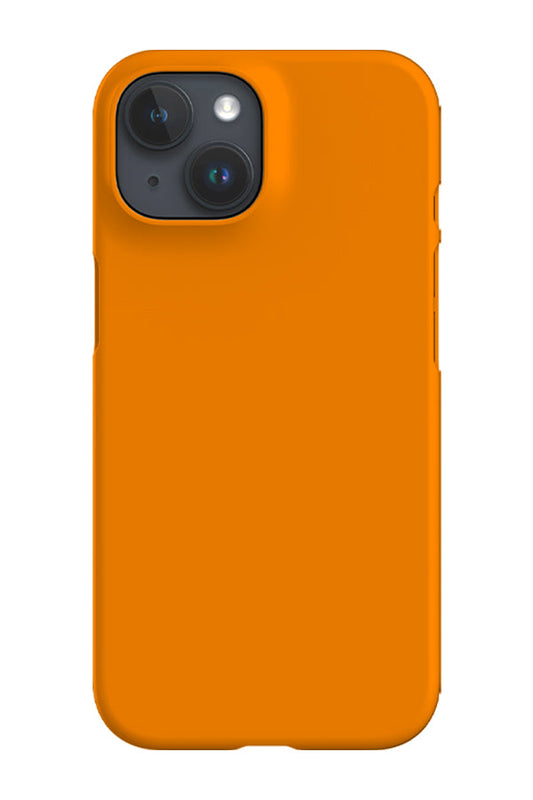 RoyalCovers.uk - Tiger Orange Plain Block Colour Phone Case
