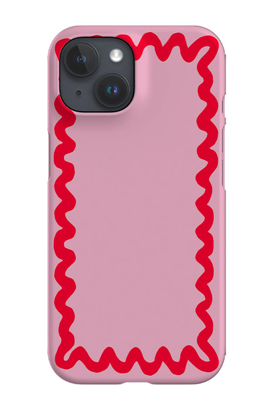 RoyalCovers.uk - Swirl Border Phone Case (Pink & Red)