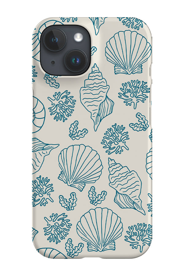 RoyalCovers.uk - Seashell Coral Reef Phone Case (Beige Blue)