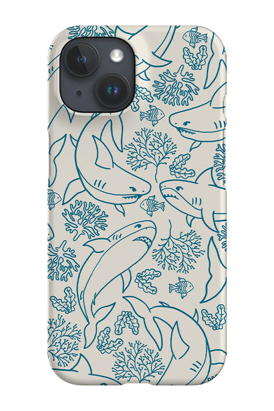 RoyalCovers.uk - Shark Coral Reef Phone Case (Beige Blue)