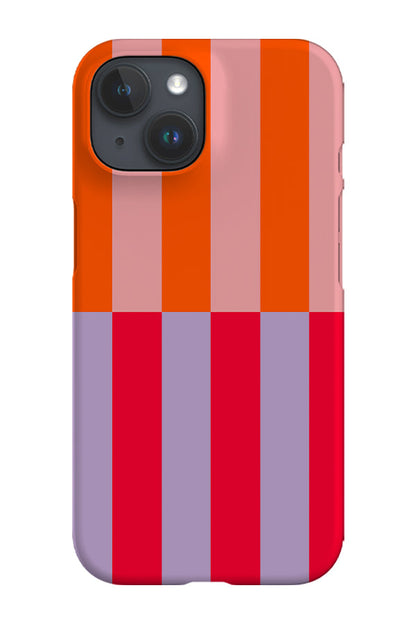 RoyalCovers.uk - Shifted Stripes Phone Case (Pink Red)