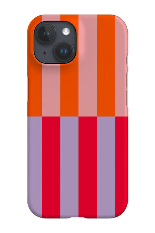 RoyalCovers.uk - Shifted Stripes Phone Case (Pink Red)