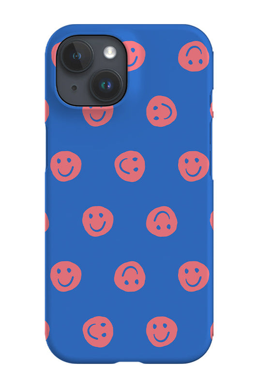 RoyalCovers.uk - Smiley Faces Phone Case (Blue & Pink)