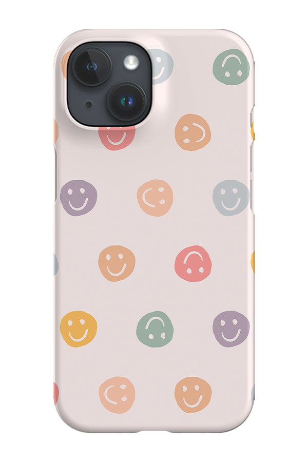 RoyalCovers.uk - Smiley Face Phone Case (Pastel Rainbow)
