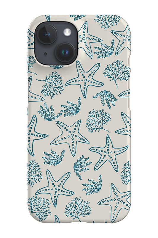 RoyalCovers.uk - Starfish Coral Scatter Phone Case (Beige Blue)
