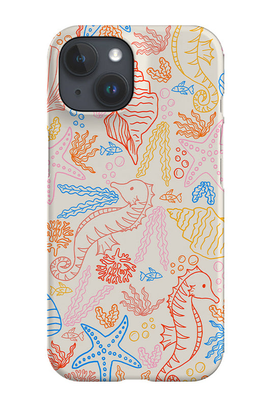 RoyalCovers.uk - Starfish and Seahorses Phone Case (Bright)