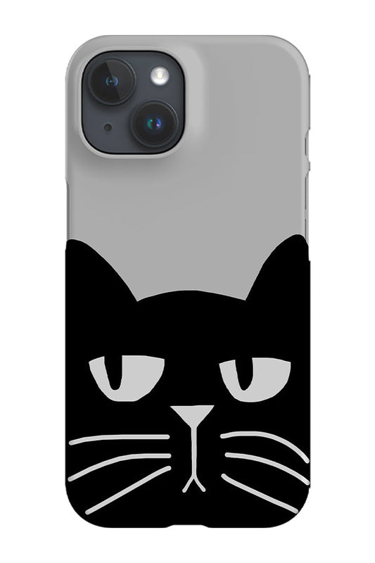 RoyalCovers.uk - Two Tone Bold Cat Phone Case (Black)